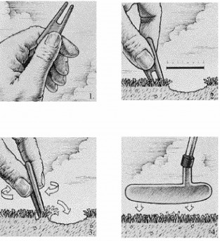 Repairing Ball Marks - divot