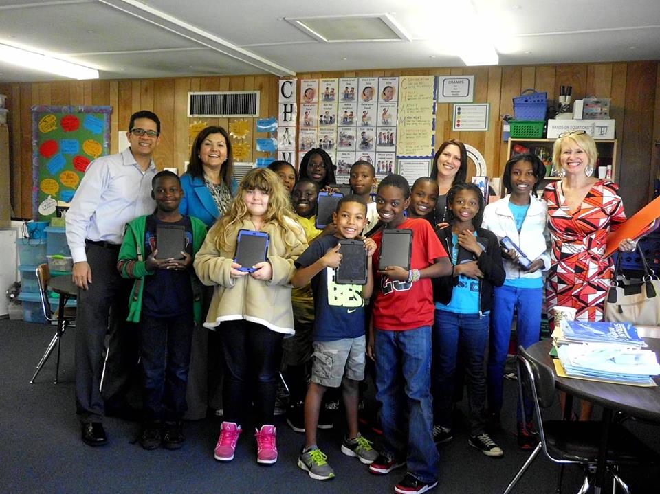 The Mom Behind Food Brings Hope - FB Honors Forough B. Hosseini presents the class with new tablets