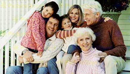 What Multi-Generational Families Seek in a New Home - 784997 family on porch Multi-Generational Family