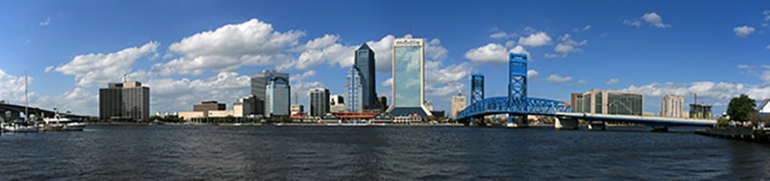 Everyone Wants to Move to Jacksonville - Jacksonville Skyline Panorama 5 1 Image by Jonathan Zander, via Wikimedia Commons