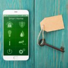 smart home app on smartphone