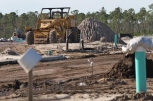 Construction in the community Mosaic, ICI Homes alternative to Margaritaville