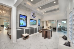 Sales Center in Garage Space