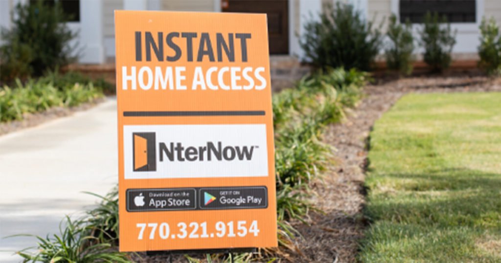 Tour Inventory Homes with NterNow Remote Access - nternow NterNow Orange Sign