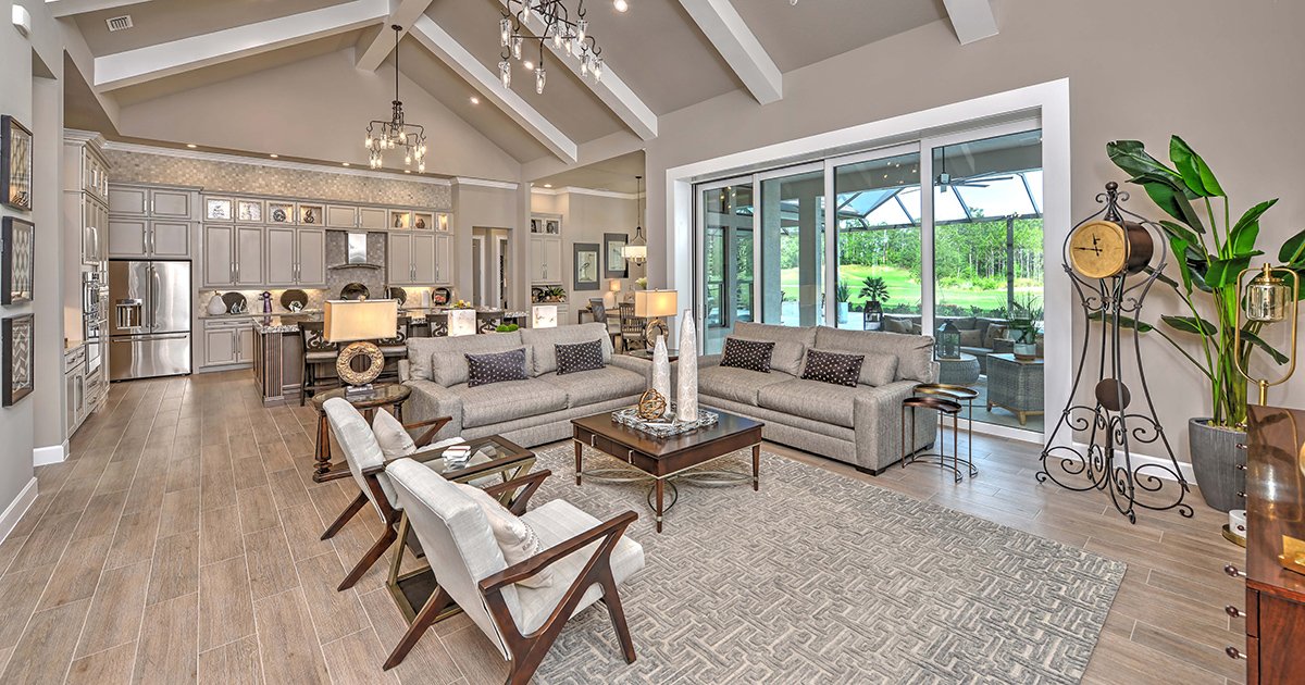 Monaco Model Home Open Floor Plan by ICI Homes