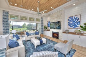 Egret V Living Room - 2021 Parade of Homes Award WInner