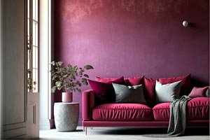 Viva Magenta Interior Decoration