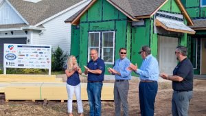 ICI Homes and Builder Care Reach Mid-Construction Milestone in Middlebourne - Mid Construction Event Builders Care Home from the Heart Middlebourne