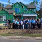 ICI Homes and Builder Care Reach Mid-Construction Milestone in Middlebourne Mid Construction Event Group Photo