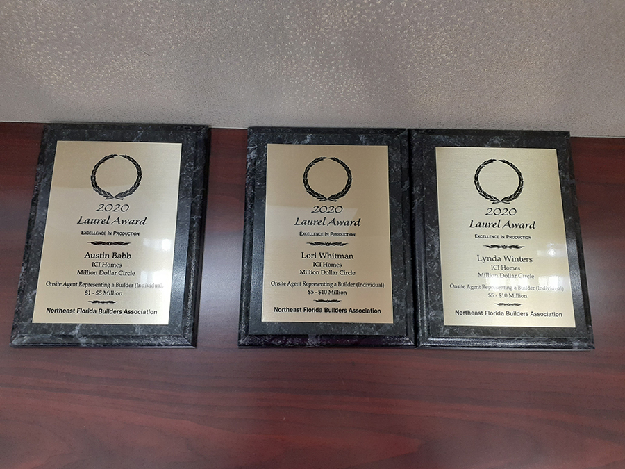 Million Dollar Circle Awards for Austin Babb, Lori Whitman, and Lynda Winters